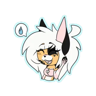 😅 72c17c1f 卡通, 可爱, 毛茸茸, 动漫, 狐狸, 卡哇伊 telegram sticker