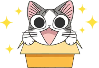 ✨ c698100a Chi Chi's Sweet Home cat, animal, kawaii, cute, anime, manga, pet, kitten telegram sticker