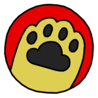 🖐 8c27ee0a 발, 동물, 고양이, 개, 발자국, 스티커 telegram sticker