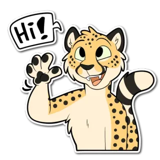 Cheetah whatsapp stickers
