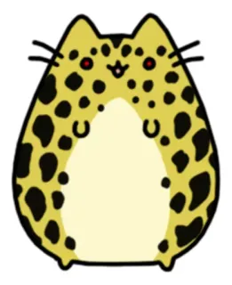 😢 6579431a chat, léopard, animal, mignon, dessin animé telegram sticker