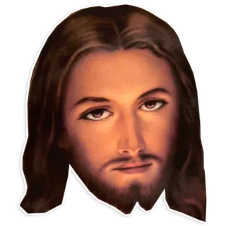 😇 626f9808 Jesus 耶稣, 基督教, 宗教, 面孔, 肖像, 宗教人物 telegram sticker