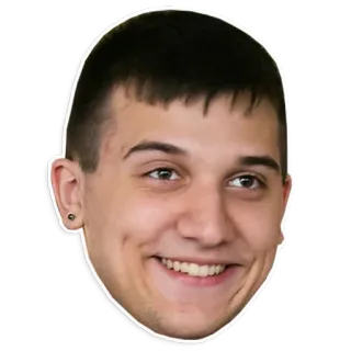 👶 dc6bc1a2 人, 头, 脸, 微笑, 男人 telegram sticker