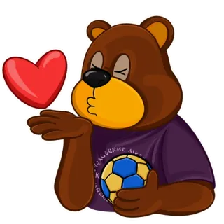 💋 3fa820f2 ЧЕЛОВСКИЕ ЛУЧШИЕ ЛЮДИ медведь, сердце, воздушный поцелуй, мультфильм, любовь, русский текст, люди telegram sticker