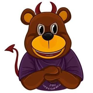 😈 869f6516 2001
Псковская ОБЛ медведь, дьявол, талисман, мультфильм, фиолетовый, рога дьявола telegram sticker