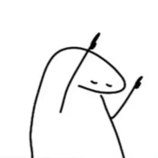 🌟 3b8698ab 火柴人, 冒犯手势, 中指, 卡通 telegram sticker