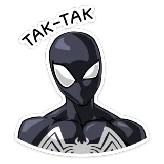 😅 d0ec4789 Spider-Man TAK-TAK 스파이더맨, 슈퍼히어로, 마블, 만화, tak-tak telegram sticker