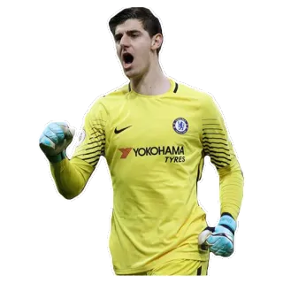 😯 062d25f2 sepak bola, penjaga gawang, olahraga, Courtois, atlet telegram sticker