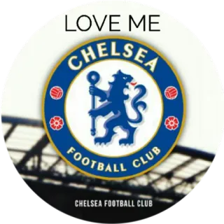 ⚽ 473f0f63 LOVE ME Chelsea Football Club, bóng đá, thể thao, câu lạc bộ bóng đá telegram sticker