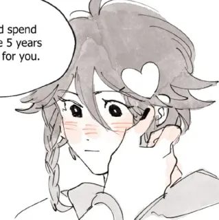 🩹 1721e5fa I'd spend the 5 years for you. whatsapp sticker