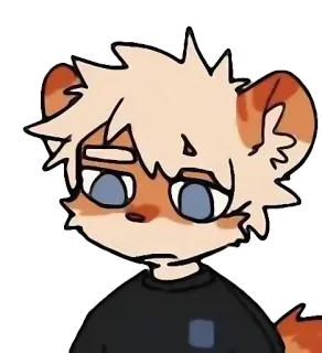 😐 888d10b9 zwierzę, futrzak, smutny, słodki whatsapp sticker