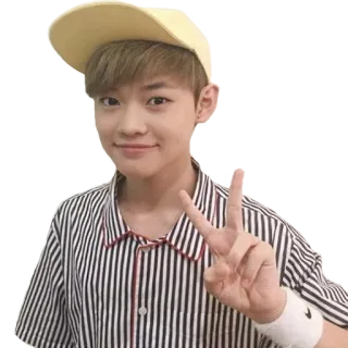 ✌️ 793623bc K-Pop, Person, Friedenszeichen, Porträt, Junge, Promi telegram sticker
