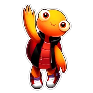 🖐 ca50818f cartoon, turtle, character, animal, sticker telegram sticker