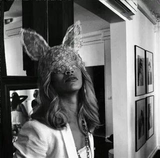 🤞 152107e1 ファッション, ポートレート, 女性, うさ耳, スタイル telegram sticker