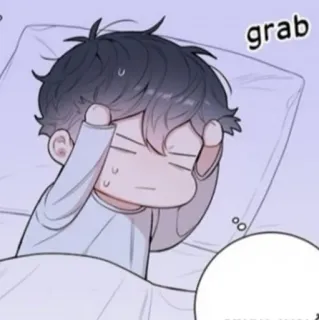 🐚 791a8c04 grab cartone animato, assonnato, afferrare, anime telegram sticker