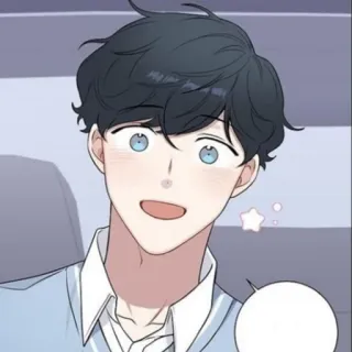 🐚 b84d5d3b Anime, Carino, Ragazzo, Uomo, Sorridendo, Arrossire telegram sticker