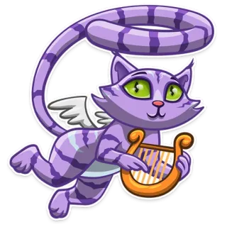 Cheshire Cat telegram stickers