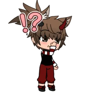 ⁉️ 6ae0ee3f anime, question, character, cartoon, illustration, graphic telegram sticker