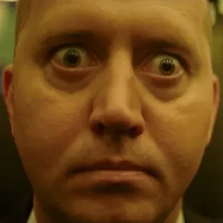 😢 85f47e18 pria, wajah, mata, ekspresi, potret telegram sticker