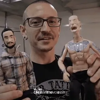 🙂 bda8270c Chester Bennington ChesterTheMolester zespół, muzyk, piosenkarz, celebryta, Linkin Park telegram sticker