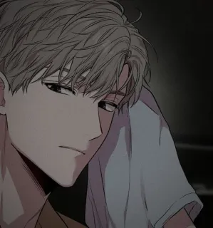 🤨 7442c25a đàn ông, anime, mồ hôi, khăn tắm, đẹp trai, người, chân dung telegram sticker