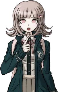 🌟 291eebe7 Chiaki Nanami Danganronpa Аниме, Игра, Девушка, Милая, Чиаки Нанами, Danganronpa telegram sticker