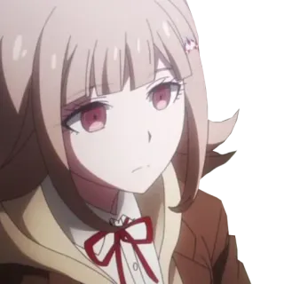 😕 24b9766d Chiaki Nanami Danganronpa Anime, Gioco, Personaggio, Chiaki Nanami, Danganronpa whatsapp sticker