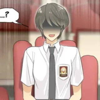 🎬 c725f924 ... anime, manga, school uniform, person, student whatsapp sticker