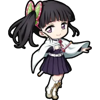 😍 6306d180 Kanao Tsuyuri Demon Slayer Anime, Kanao, Demon Slayer, Chibi, Personaggio, Spada, Kimetsu no Yaiba telegram sticker