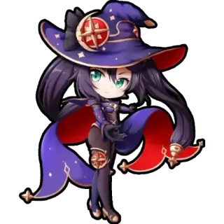chibi anime character @Anak_kucing_stiker telegram stickers