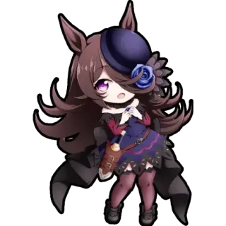 😍 daca7d37 Chibi, Anime, Cartone animato, Carino, Personaggio, Femminile telegram sticker