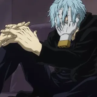 👁 351bd697 Shigaraki Tomura My Hero Academia 애니메이션, 빌런, 나의 히어로 아카데미아, 시가라키 토무라, 만화 whatsapp sticker