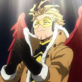 😄 448b8268 Hawks My Hero Academia 애니메이션, 영웅, 만화, 캐릭터 whatsapp sticker