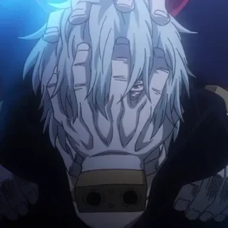 👁 5088b5fa Tomura Shigaraki My Hero Academia 애니메이션, 악당, 만화, 슈퍼 빌런, 나의 히어로 아카데미아, 시가라키 whatsapp sticker