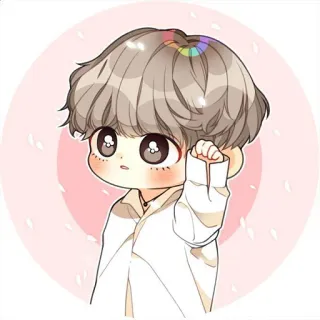 🙂 13037978 милый, мультфильм, K-pop, аниме, каваий, парень telegram sticker
