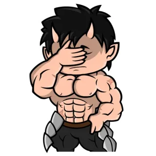 Chibi Demon for @Endless_Trouble whatsapp stickers