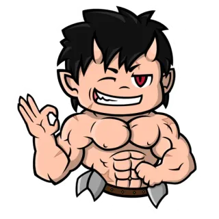 Chibi Demon for @Endless_Trouble telegram stickers