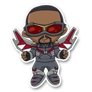 🦅 9d304084 Falcon superhero, Marvel, komik, Avengers, Falcon, sayap telegram sticker