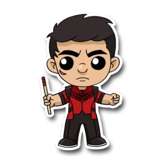 🇨🇳 cc54817c Shang-Chi Shang-Chi, Marvel, Superhero, Stiker, Kartun, Petarung telegram sticker