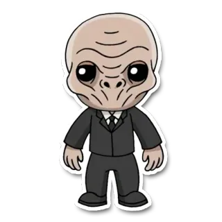 😶 0e77cc56 The Silence Doctor Who 神秘博士, 寂静, 外星人, 科幻, 怪物 whatsapp sticker
