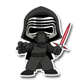 🌌 1610cdc8 Kylo Ren Star Wars 星球大战, 凯洛·伦, 角色, 科幻, 光剑, 反派 whatsapp sticker