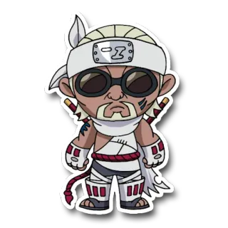 🐙 695eb803 Killer Bee Naruto 动漫, 漫画, 忍者, 武术, 角色, 奇拉比, 火影忍者 whatsapp sticker