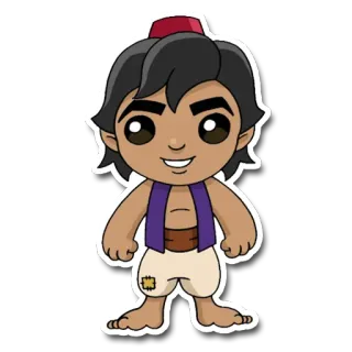 🕌 7fdd2705 Aladdin อะลาดิน, ดิสนีย์, การ์ตูน, ตัวละคร telegram sticker