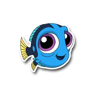 🐠 ed4f86e0 Dory Finding Nemo ปลา, ดอรี่, การ์ตูน, Finding Nemo, สัตว์ telegram sticker