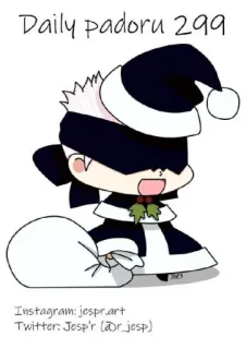 🎅 1f688ef7 Daily padoru 299 padoru, anime, navidad, santa claus, chibi telegram sticker