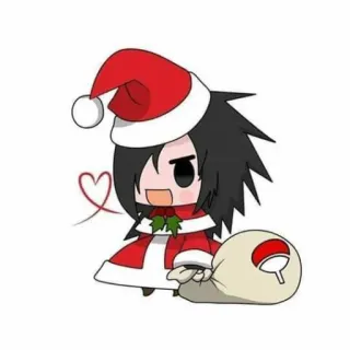 🎅 6961debd navidad, fiesta, lindo, anime, sticker, papá noel telegram sticker