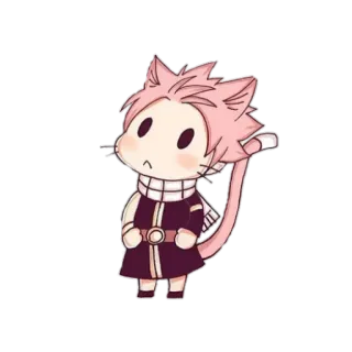 🐱 81681a20 Natsu Dragneel Fairy Tail anime, manga, fairy tail, natsu dragneel, cartoon, sticker, cute, chibi telegram sticker