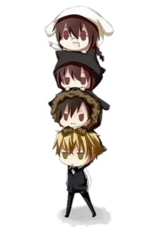 😁 90472f68 anime, chibi, stack, cute, characters telegram sticker