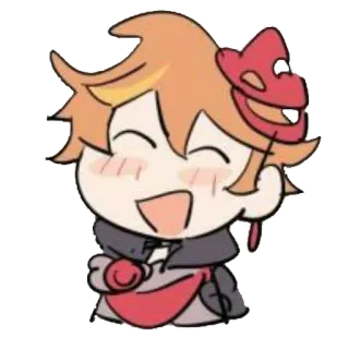 🥰 f4128bde Tartaglia Genshin Impact genshin impact, tartaglia, childe, anime, game, cười, dễ thương, fanart telegram sticker