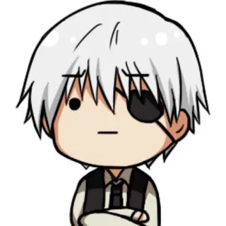 😐 25facd5c Ken Kaneki Tokyo Ghoul Anime, Manga, Ghoul con un occhio solo, Ghoul, Kaneki telegram sticker